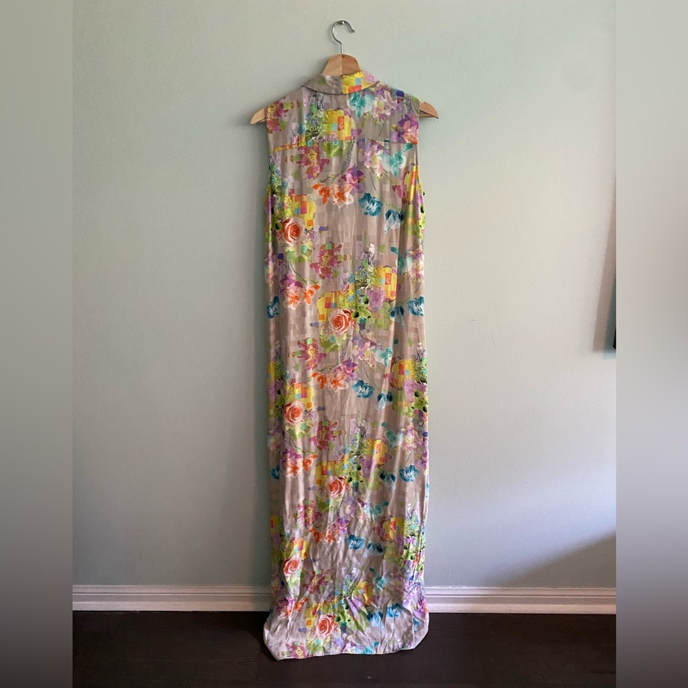 NWT MATTHEW WILLIAMSON SILK MAXI DRESS - Picture 2 of 9